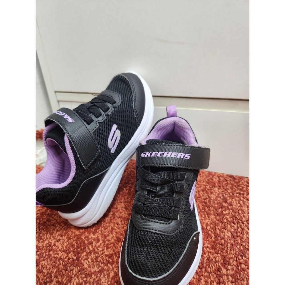 Skechers Girls Black Purple Athletic ShoesSkechers Girls Black Purple Sneakers S